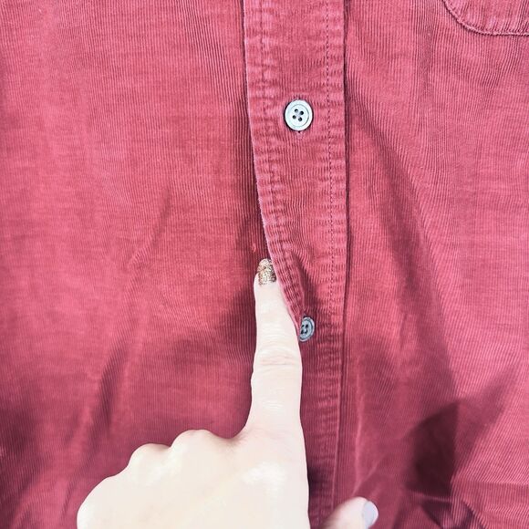 Banana Republic Fine Wale Corduroy Shirt Button Shirt Mens Heritage Casual M - Picture 8 of 9